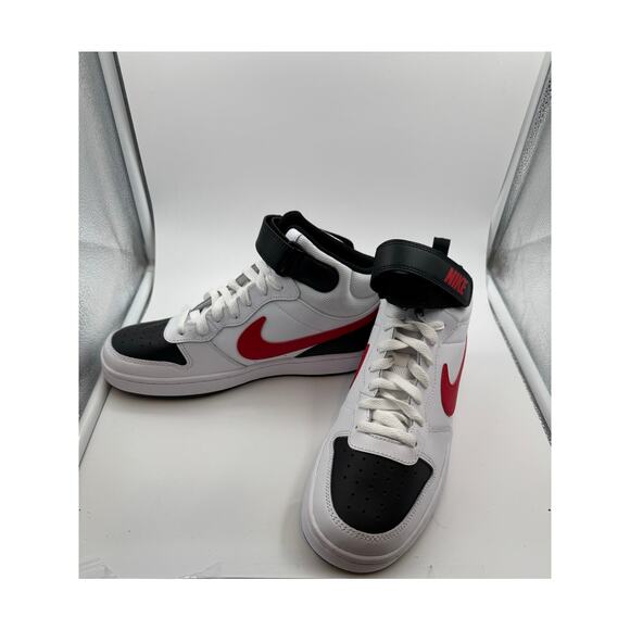 Nike Court Borough Mid 2 kids Shoes 6.5 YOUTH NWOB red, black, white - Picture 8 of 10